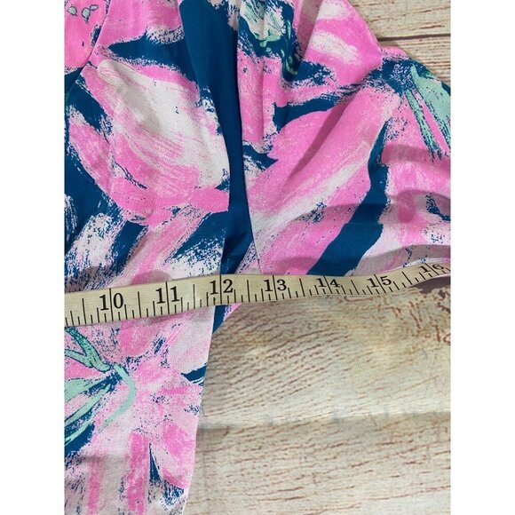 Lilly Pulitzer Women's Karlie Wrap Romper In Tidal Wave - Small - Picture 9 of 13